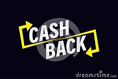 Cash back refund promotion sale poster. Stock Photo